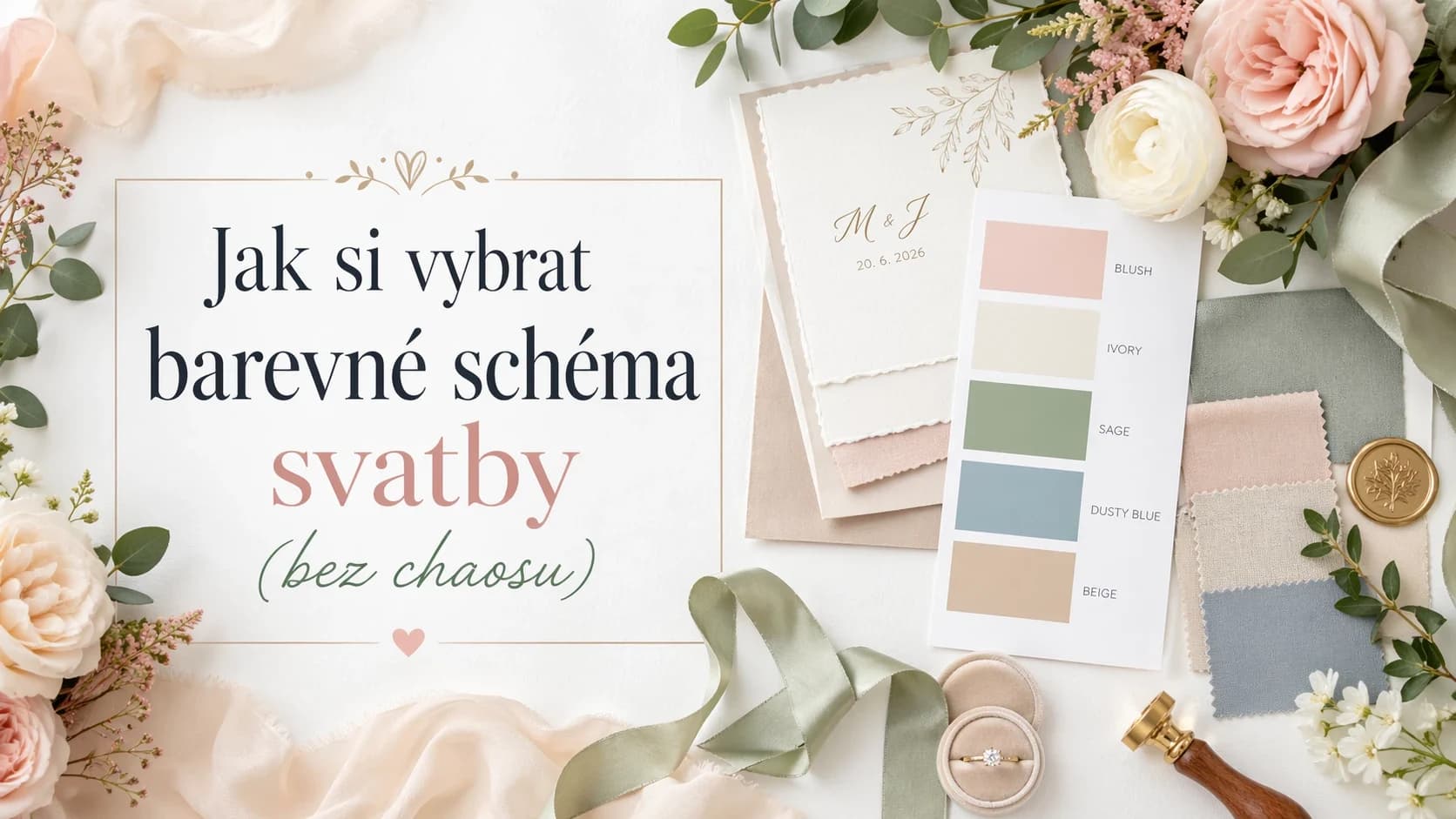 Jak si vybrat barevné schéma svatby (bez chaosu)