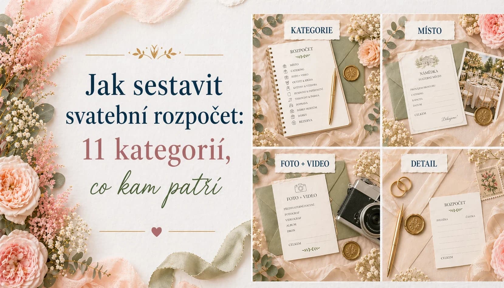 Jak sestavit svatební rozpočet: 11 kategorií, co kam patří