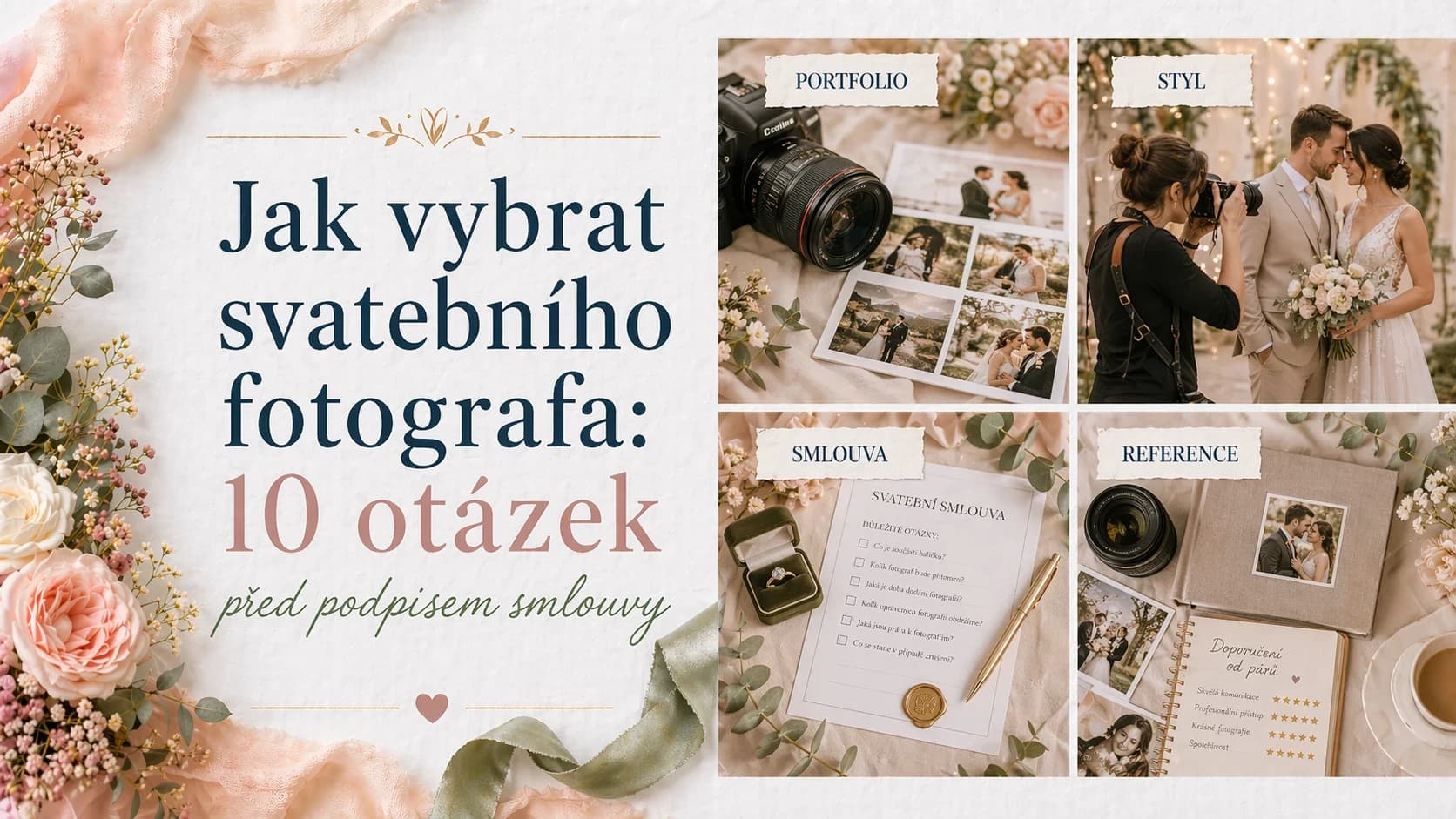 Jak vybrat svatebního fotografa: 10 otázek před podpisem smlouvy