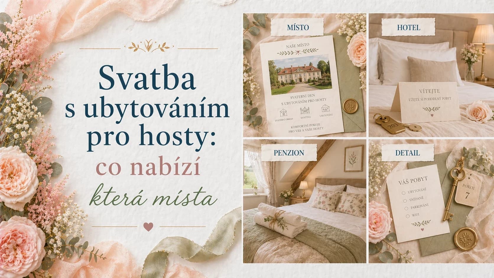 Svatba s ubytováním pro hosty: co nabízí která místa