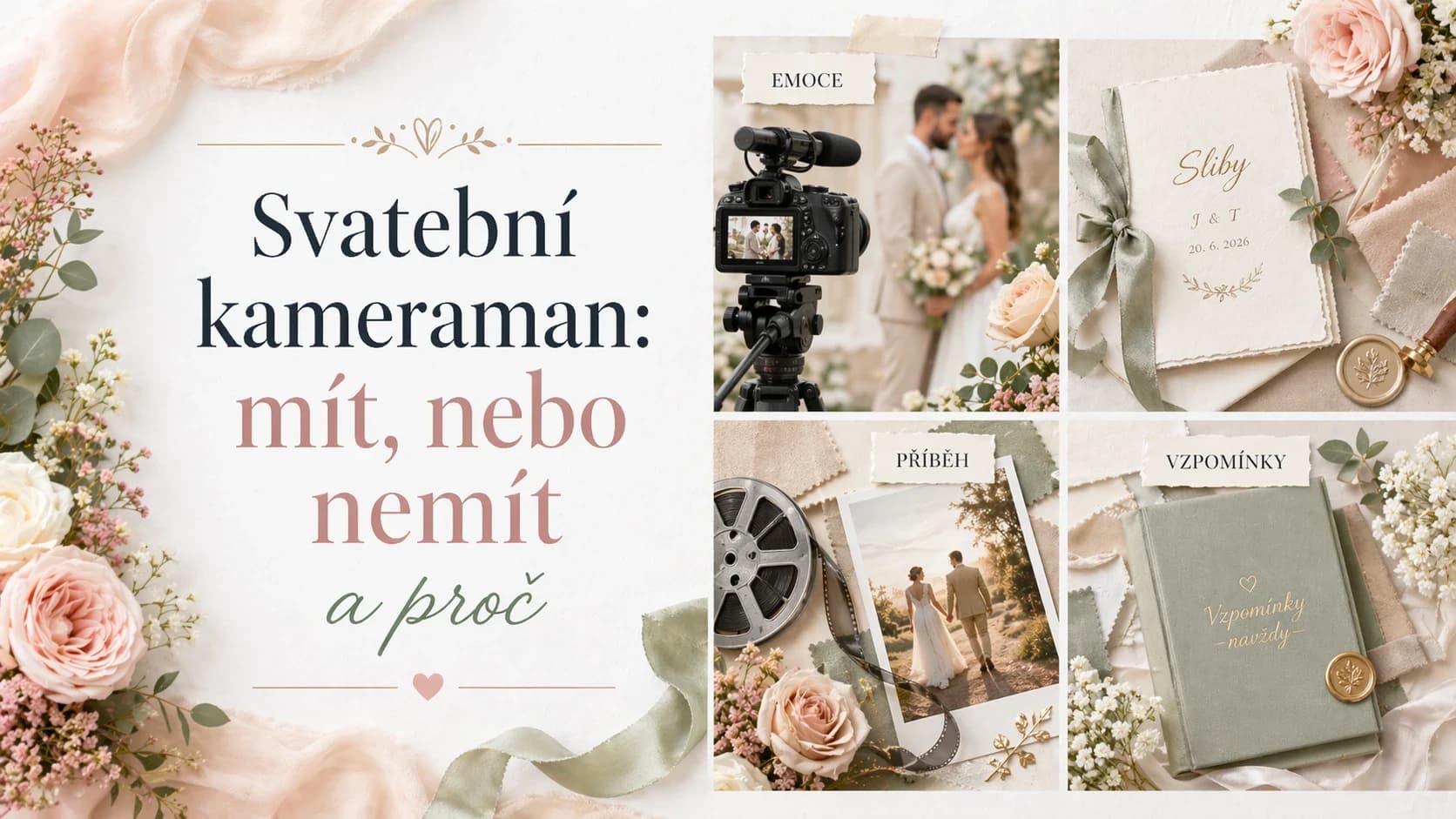 Svatební videograf: cena, formáty a kdy se vyplatí